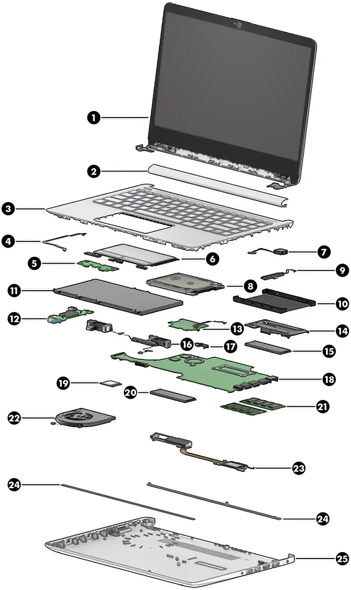 hewlett packard laptop parts - Can I get a replacement from HP laptop
