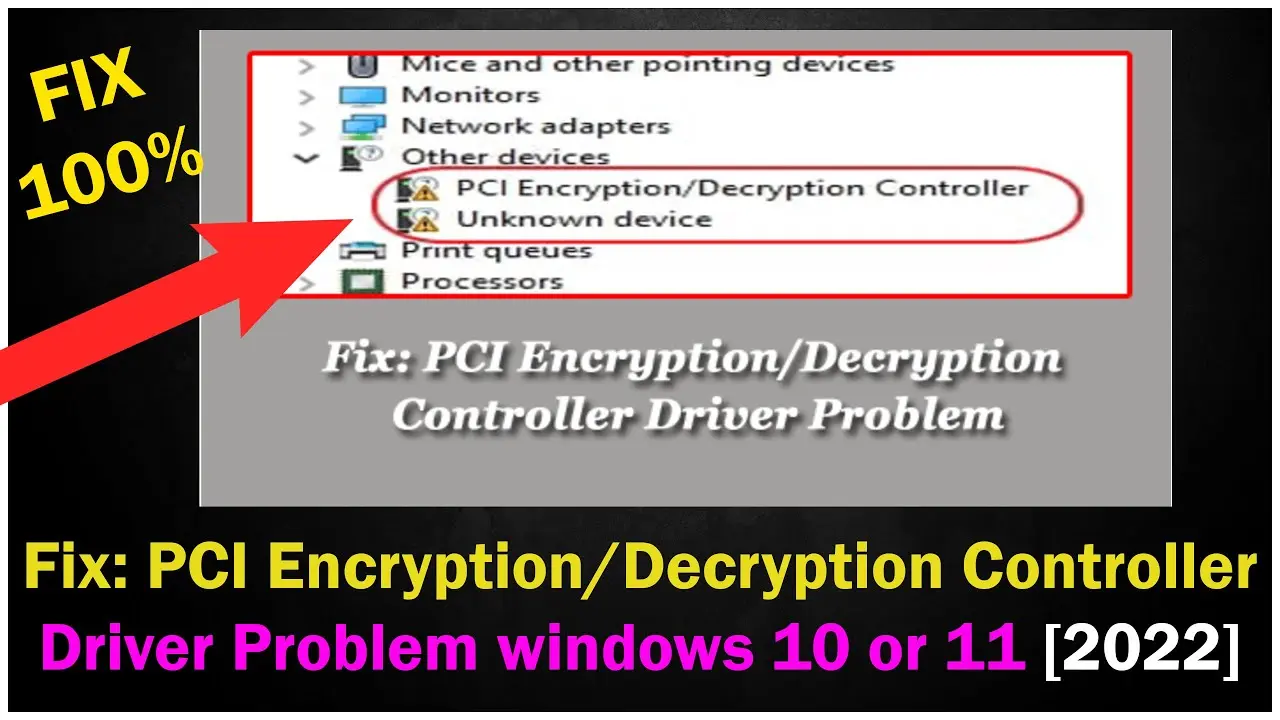 pci encryption decryption controler driver for hewlett-packard - Do I need PCI encryption decryption controller