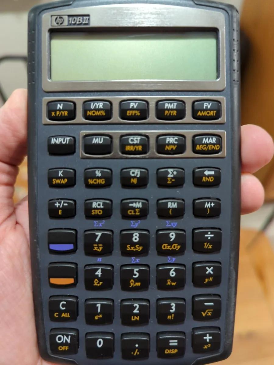 hewlett packard hp 10bii newer version - How do I change my financial calculator to 1 per year