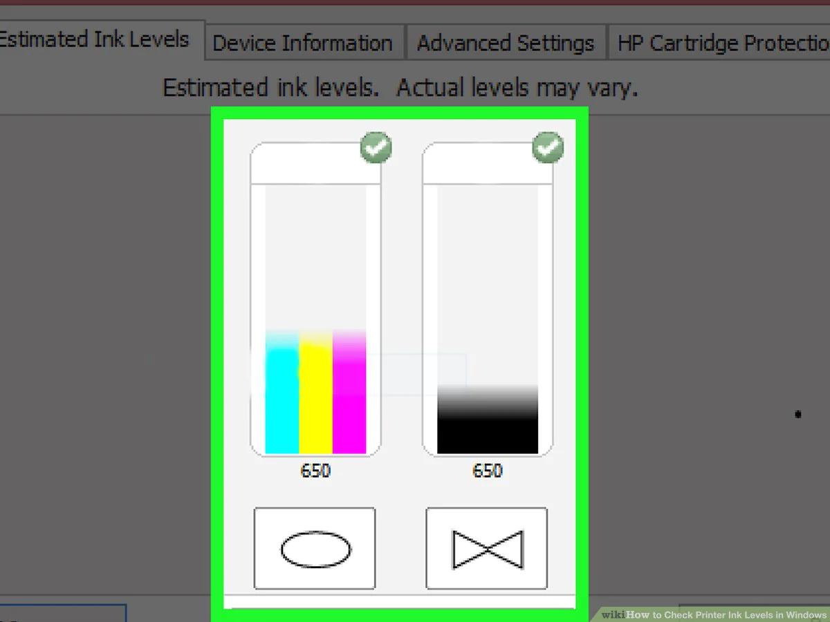 hewlett packard printer check ink levels - How do I check the status of my printer ink cartridges