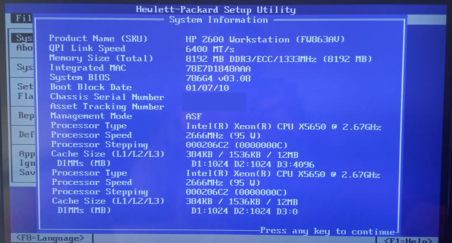 hewlett-packard 0b54h upgrade - How do I check to see if my HP Z600 is a V1 or V2