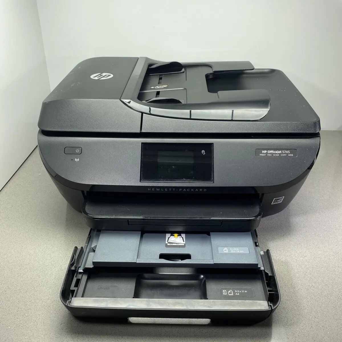hewlett packard printer 5745 - How do I connect my HP Officejet 5745