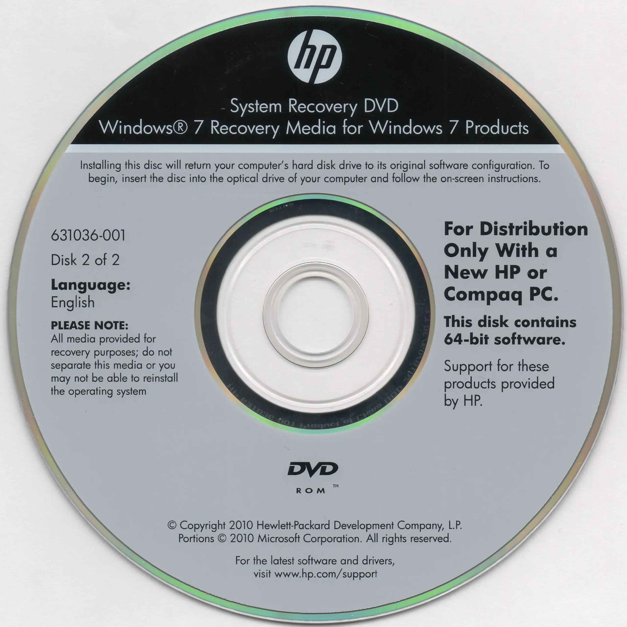 hewlett packard windows installation disc - How do I create a Windows installation disk