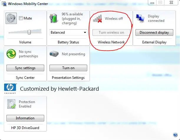 how do you turn on wireless capability on hewlett packard - How do I fix wireless capability turned off