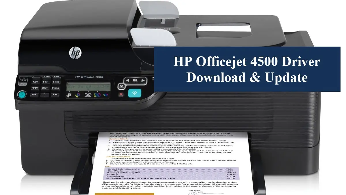 hewlett packard officejet 4500 download - How do I get my Officejet 4500 printer online