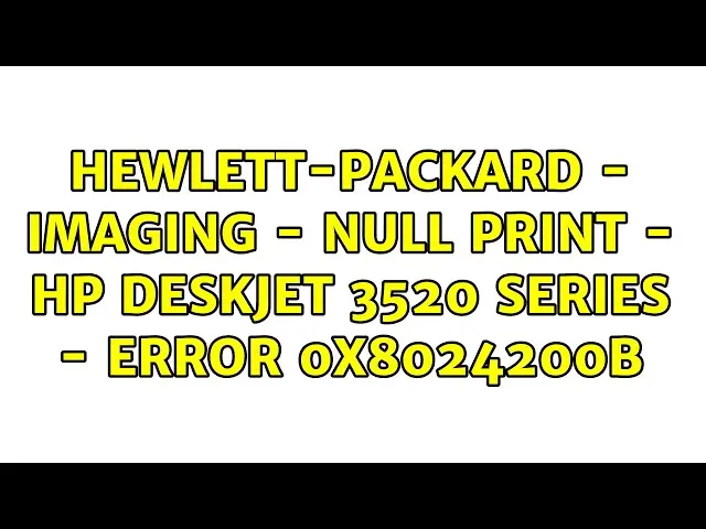 hewlett-packard imaging null print hp envy 120 series error 0x8024200b - How do I reset Windows updates