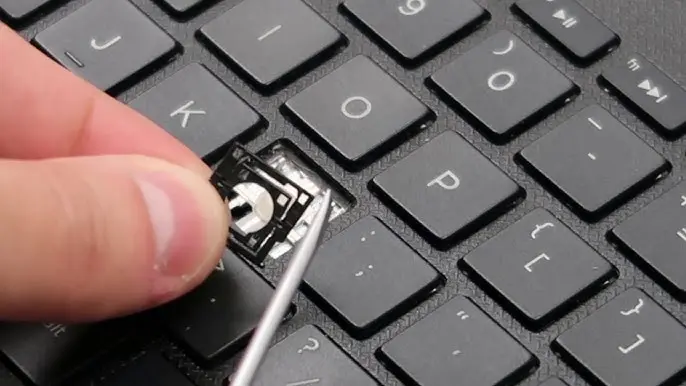 hewlett packard chromebook keys falling off - How do you fix a keyboard key that fell off