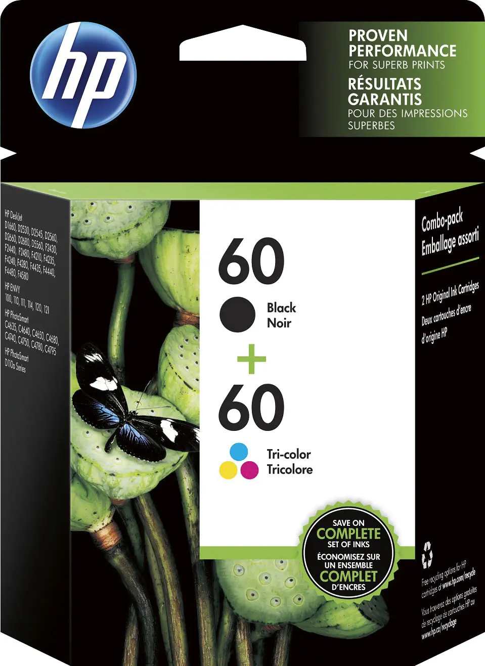 hewlett packard printer ink 60 - Is HP 60 the same as HP 901