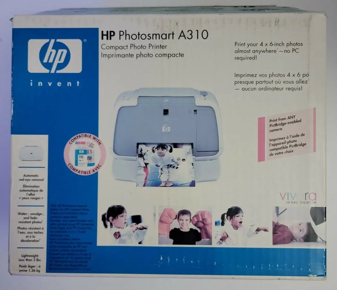 hewlett packard photosmart a310 photo printer - Is Photosmart an inkjet printer