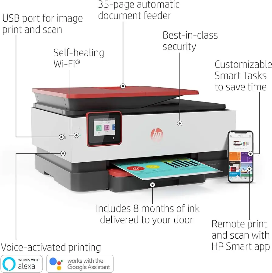 hewlett packard officejet pro 8035 all-in-one wireless printer - Is the HP OfficeJet Pro 8035 a laser printer