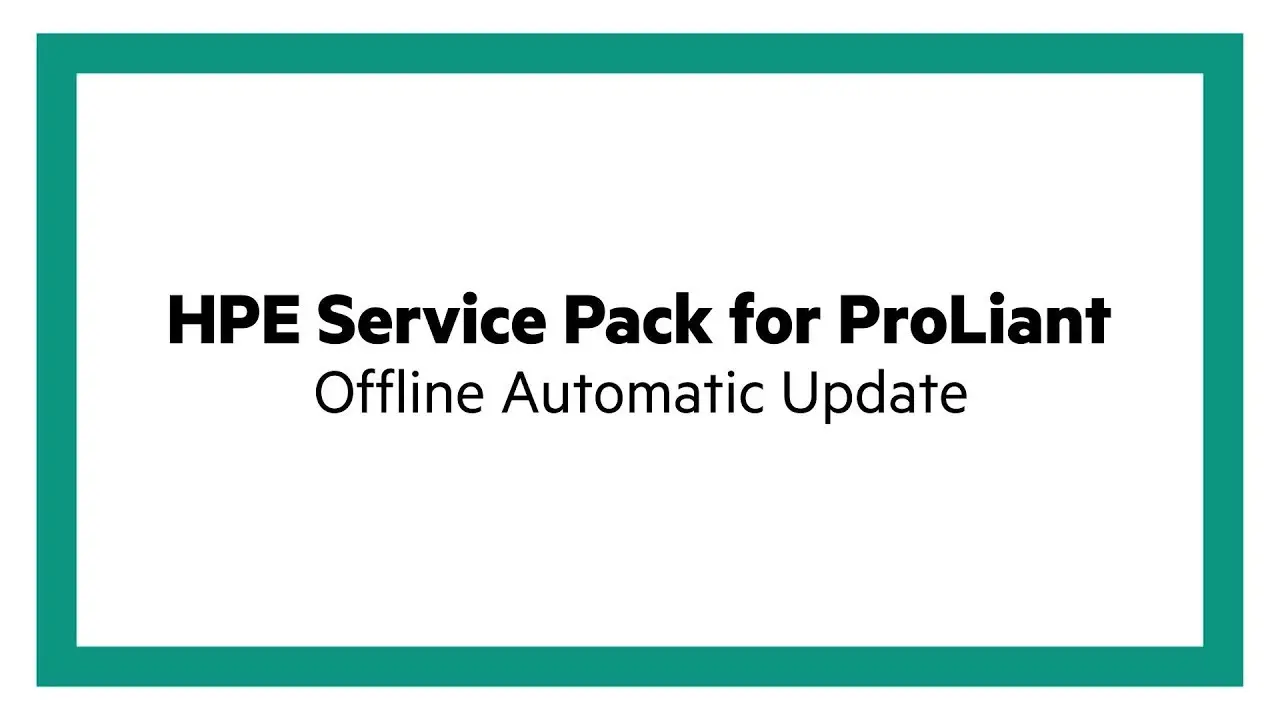 hewlett packard enterprise service pack - What are the three steps of HPE Service Pack deployment
