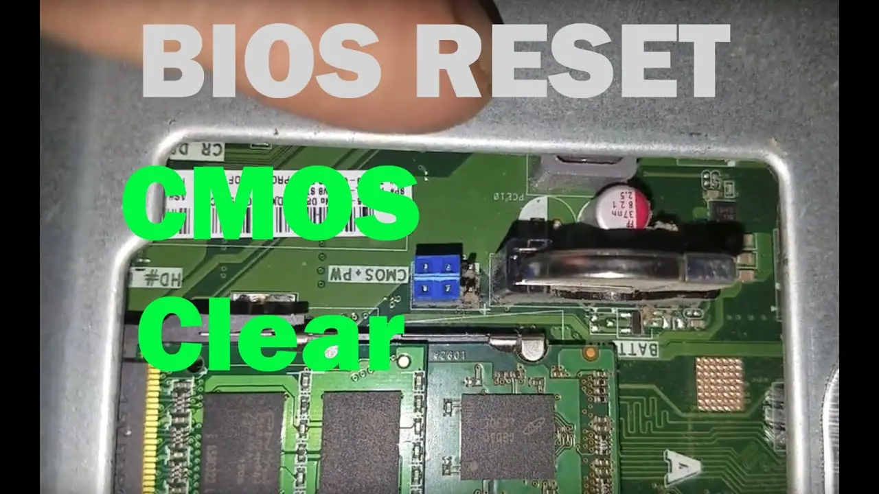 hewlett packard cmos clear - What does clearing CMOS reset