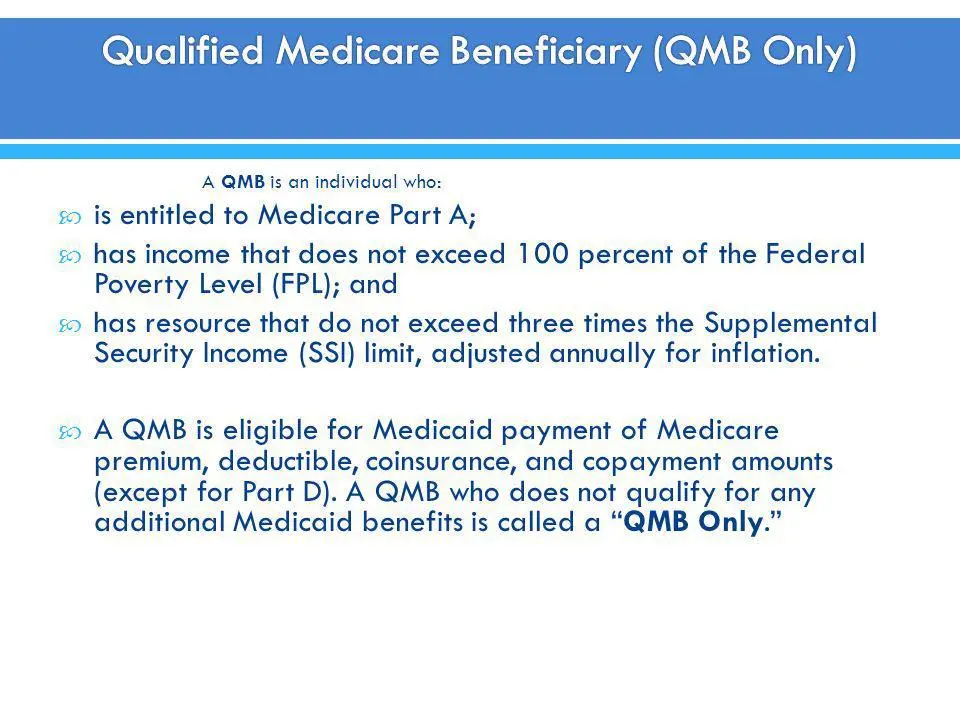 qualified medicare beneficiary hewlett packard - What is a qualified Medicare beneficiary