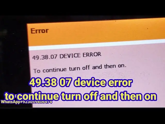 hewlett packard printer error 49.38.07 - What is error code 49.38 0d on HP printer