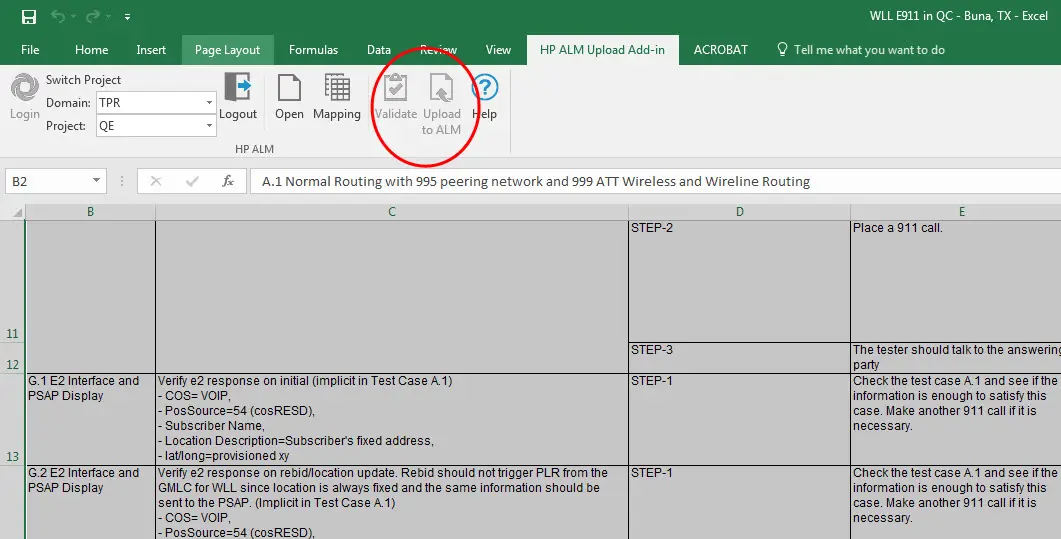 hewlett-packard quality center microsoft excel add-in - What is the ALM extension for Excel