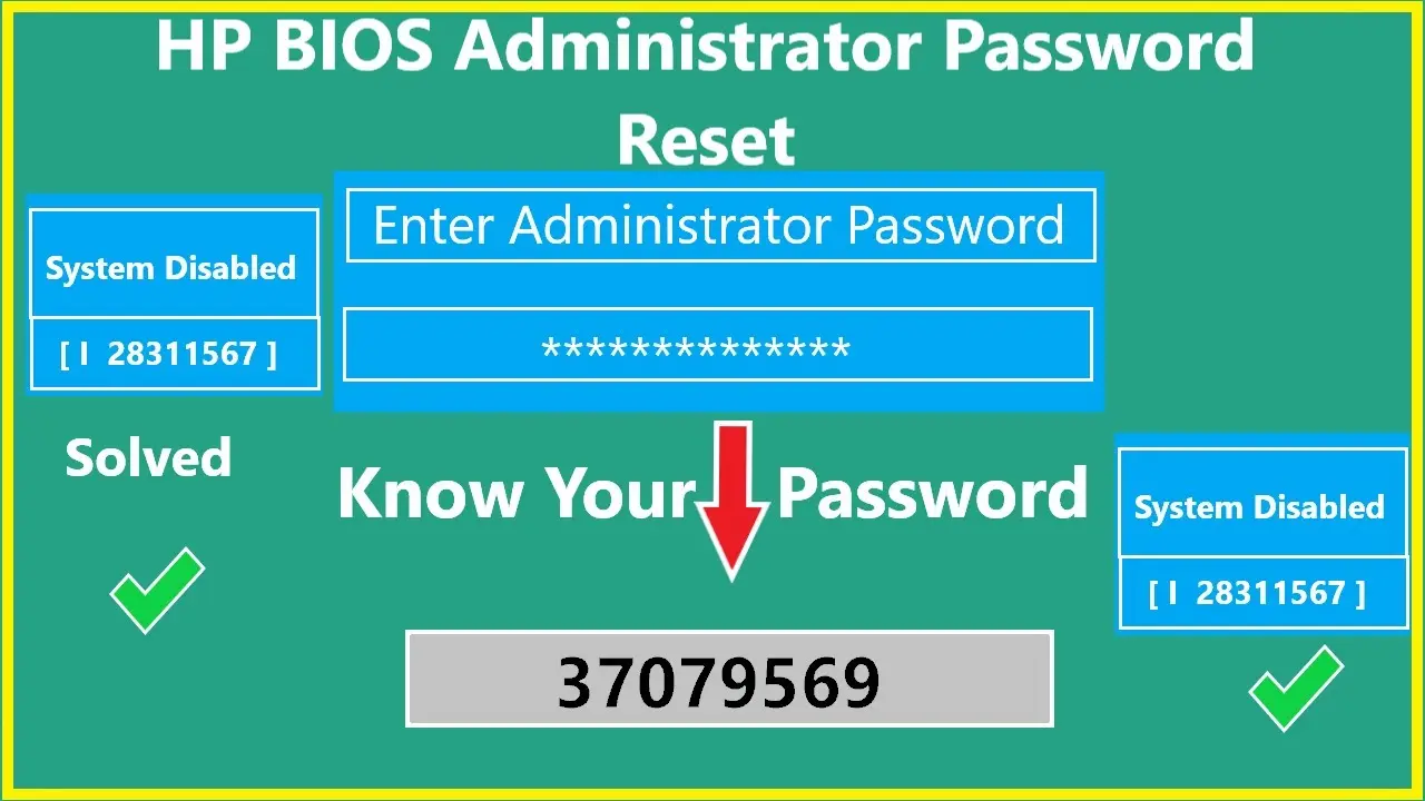 hewlett packard setup utility password - What is the default password for HP administrator