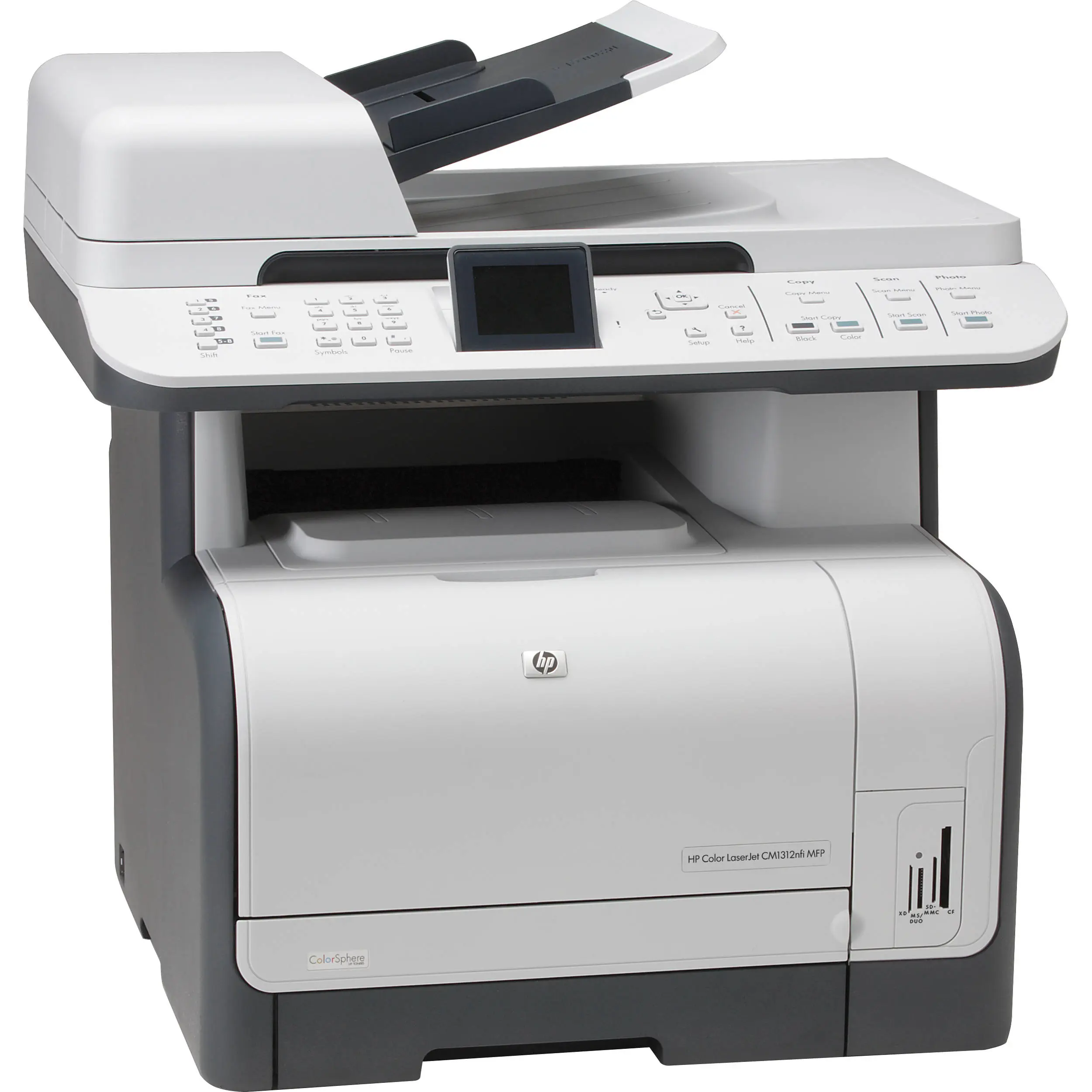 Hp cm1312nfi multifunction printer: efficient printing & scanning