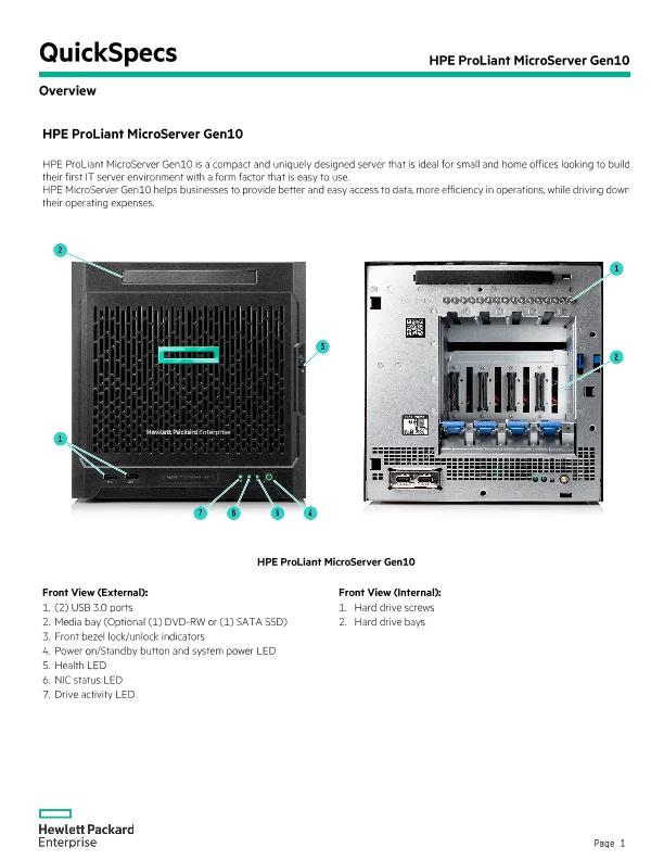 hewlett packard proliant microserver - What is the spec of HP ProLiant MicroServer