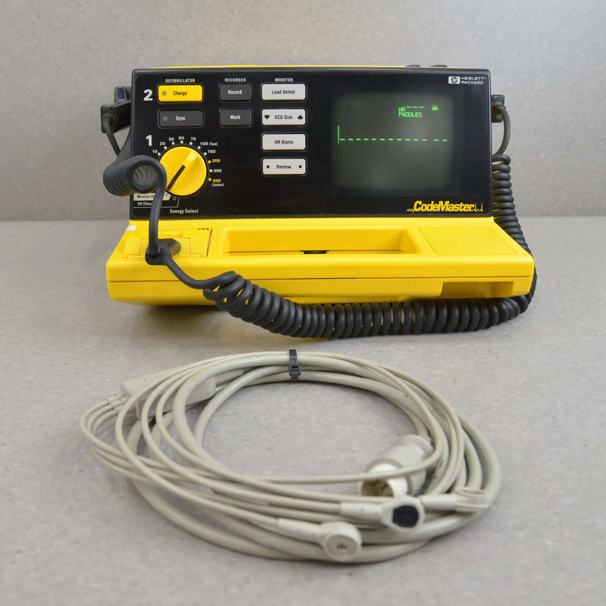 hewlett packard ecg machine with cables - What machine is used for an ECG