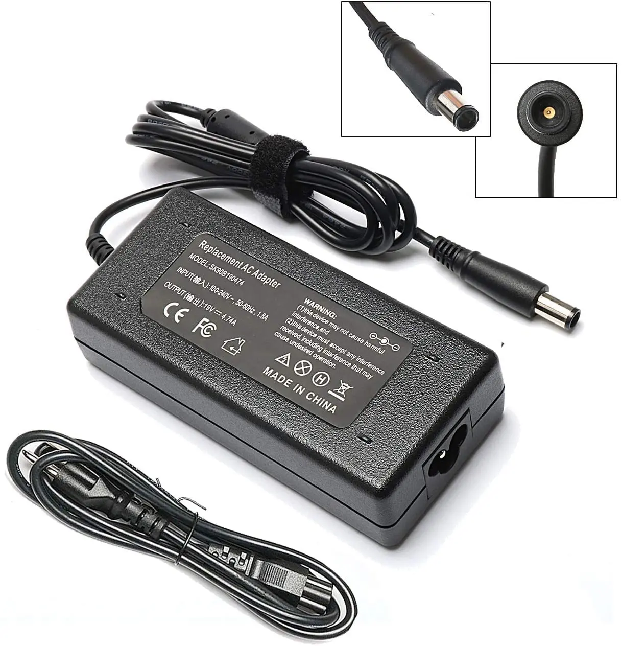 power cord for hewlett packard elitebook 8470p - What size pin is the HP Elitebook 8470p charger