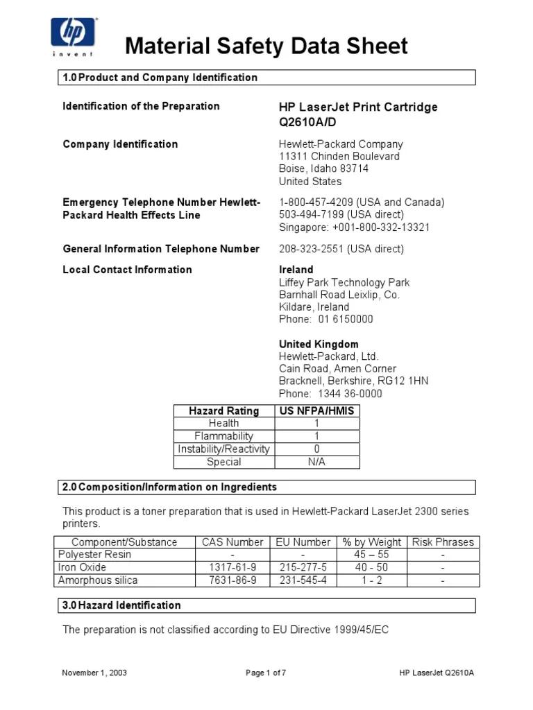 hp - hewlett packard company msds - Which site offers technical documentation and marketing information regarding HP SDS