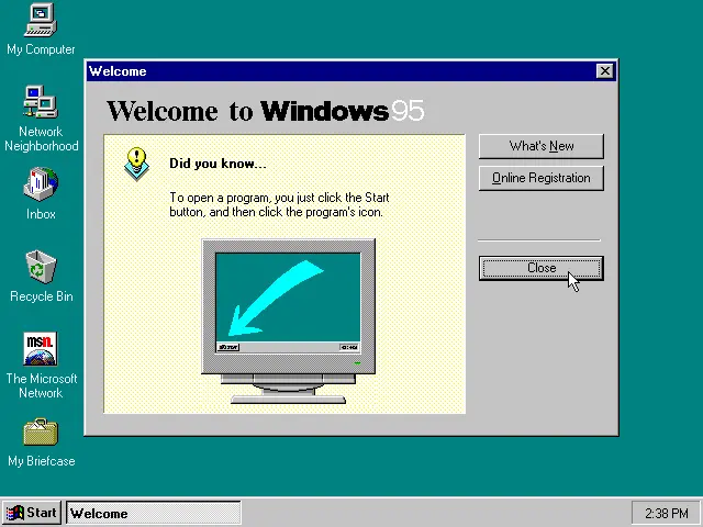 hewlett packard windows 95 - Why was Windows 95 so important